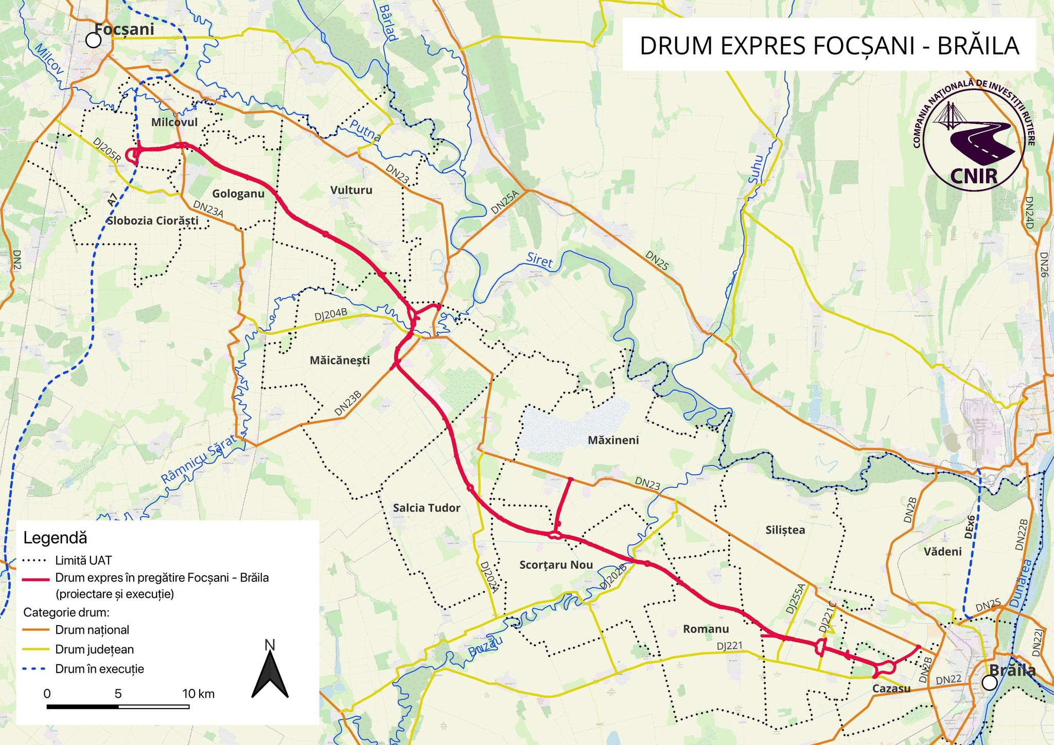 Control de calitate pe șantierul drumului expres Focșani-Brăila