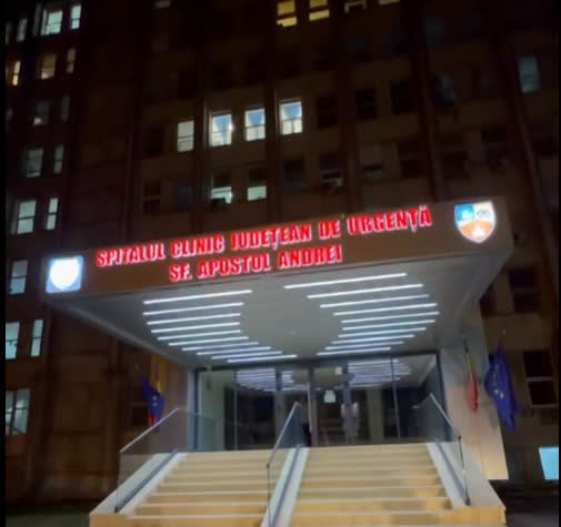 Florin Mitroi verificând Spitalul Județean Constanța noaptea