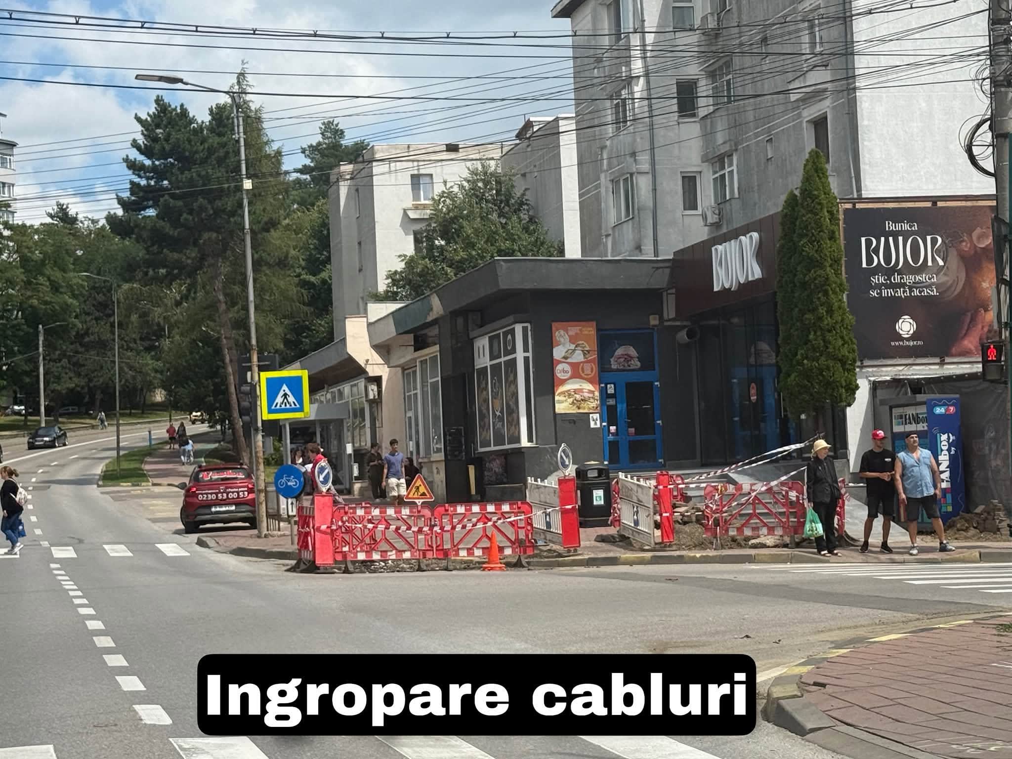 Șantier în Suceava cu lucrări de modernizare Șantier în Suceava cu lucrări de modernizare