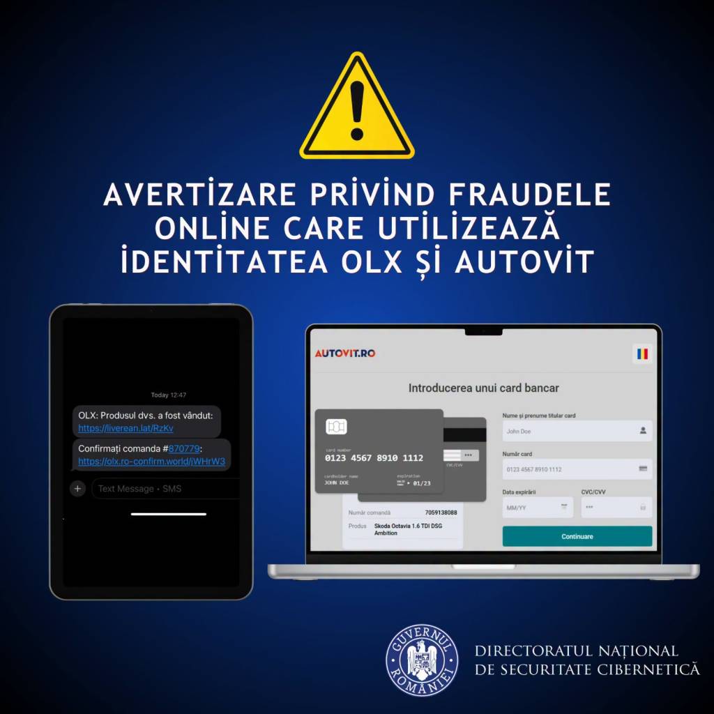 Polițist cibernetic verificând telefonul unui cetățean în context de fraudă online