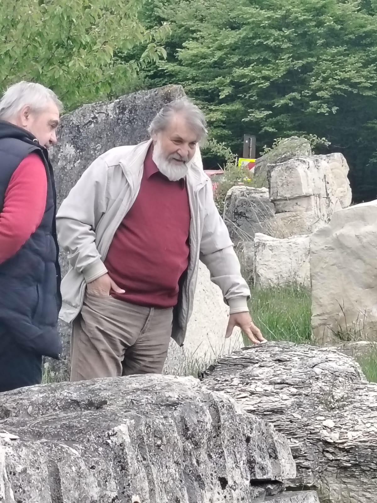Sculpturi în piatră abandonate pe marginea drumului în Sălaj