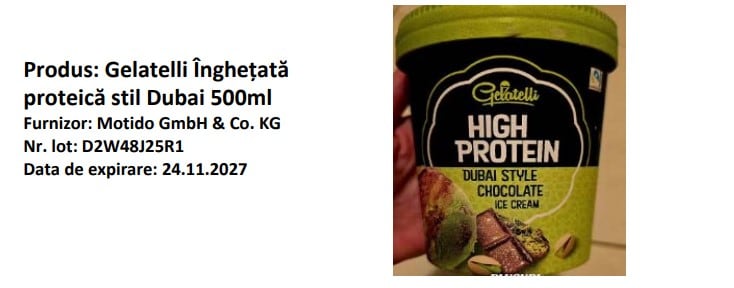 Produse de înghețată Lidl pe raft, siguranță alimentară Produse de înghețată Lidl pe raft, siguranță alimentară