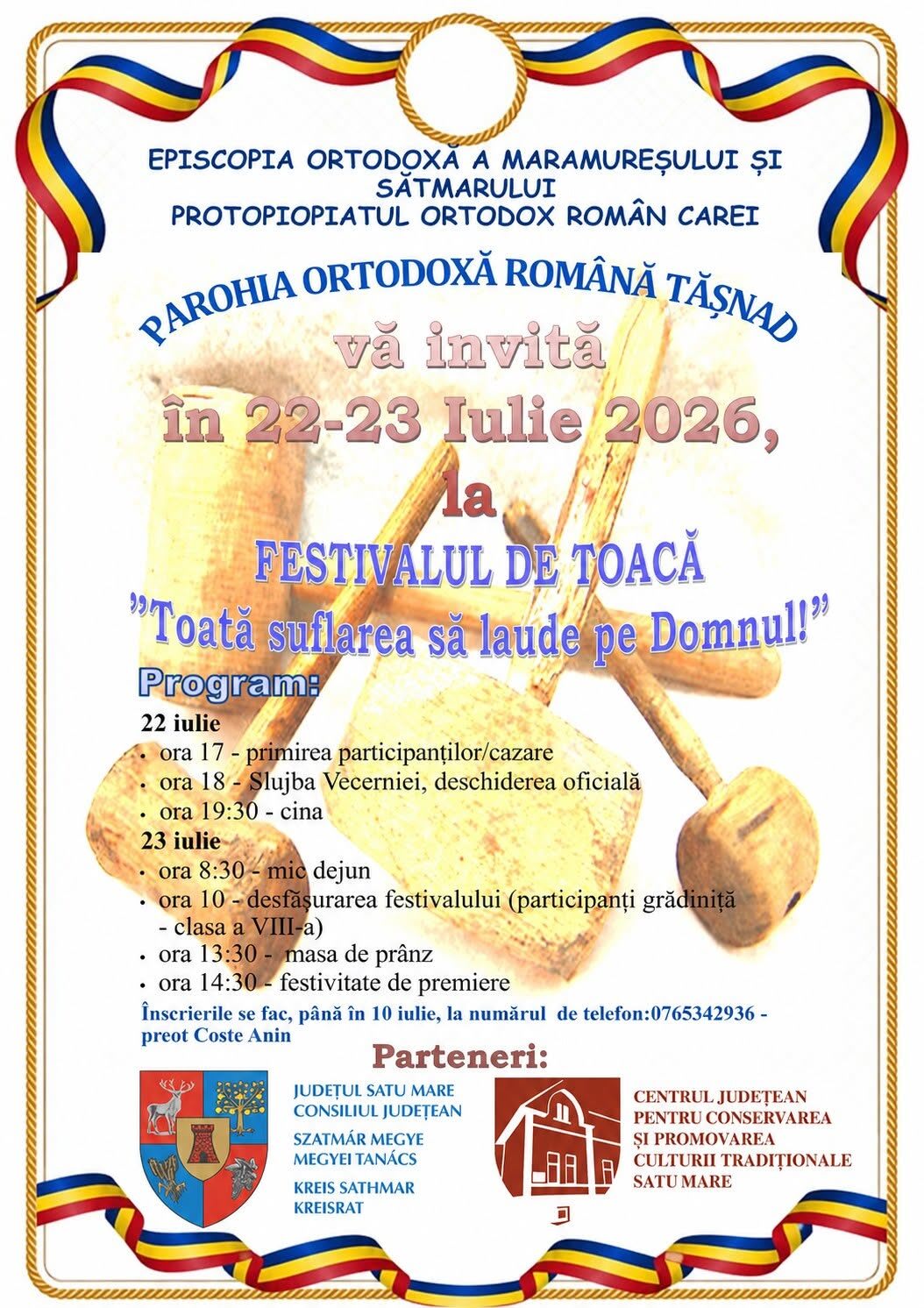 Tineri participanți la Festivalul de Toacă din Tășnad
