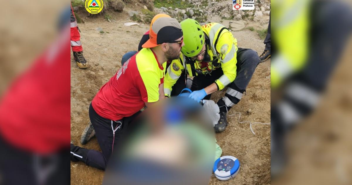 Salvamont Prahova intervenție pe munte la Vf. Caraiman