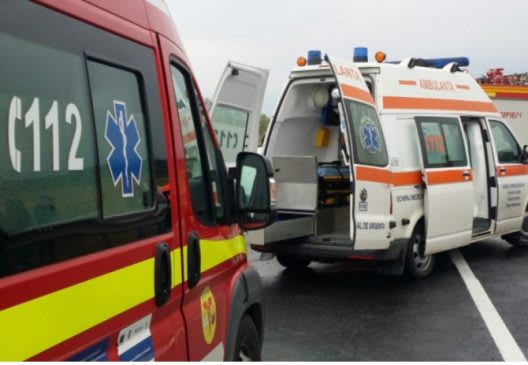 Mașină avariată pe drum național în Salaj