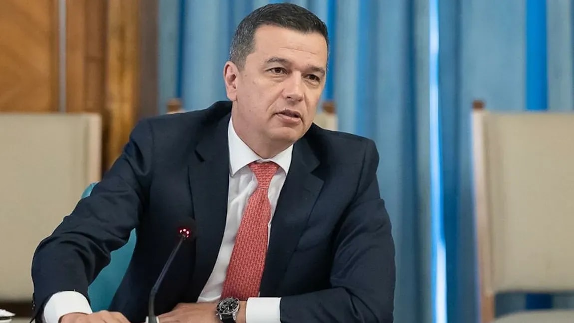Sorin Grindeanu în timpul declarațiilor despre criza politică Sorin Grindeanu în timpul declarațiilor despre criza politică