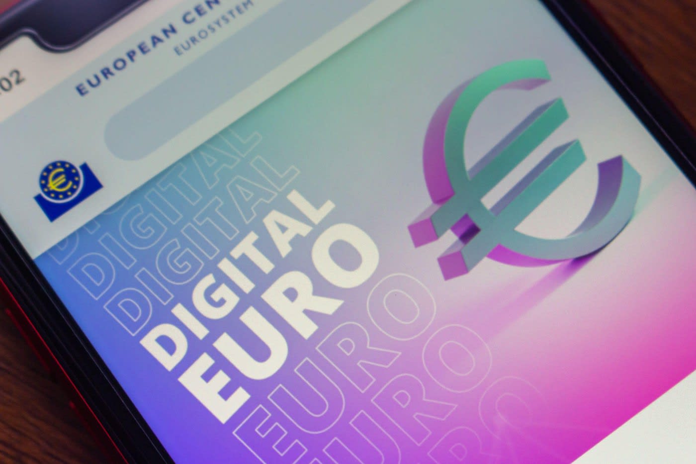 Euro digital concept