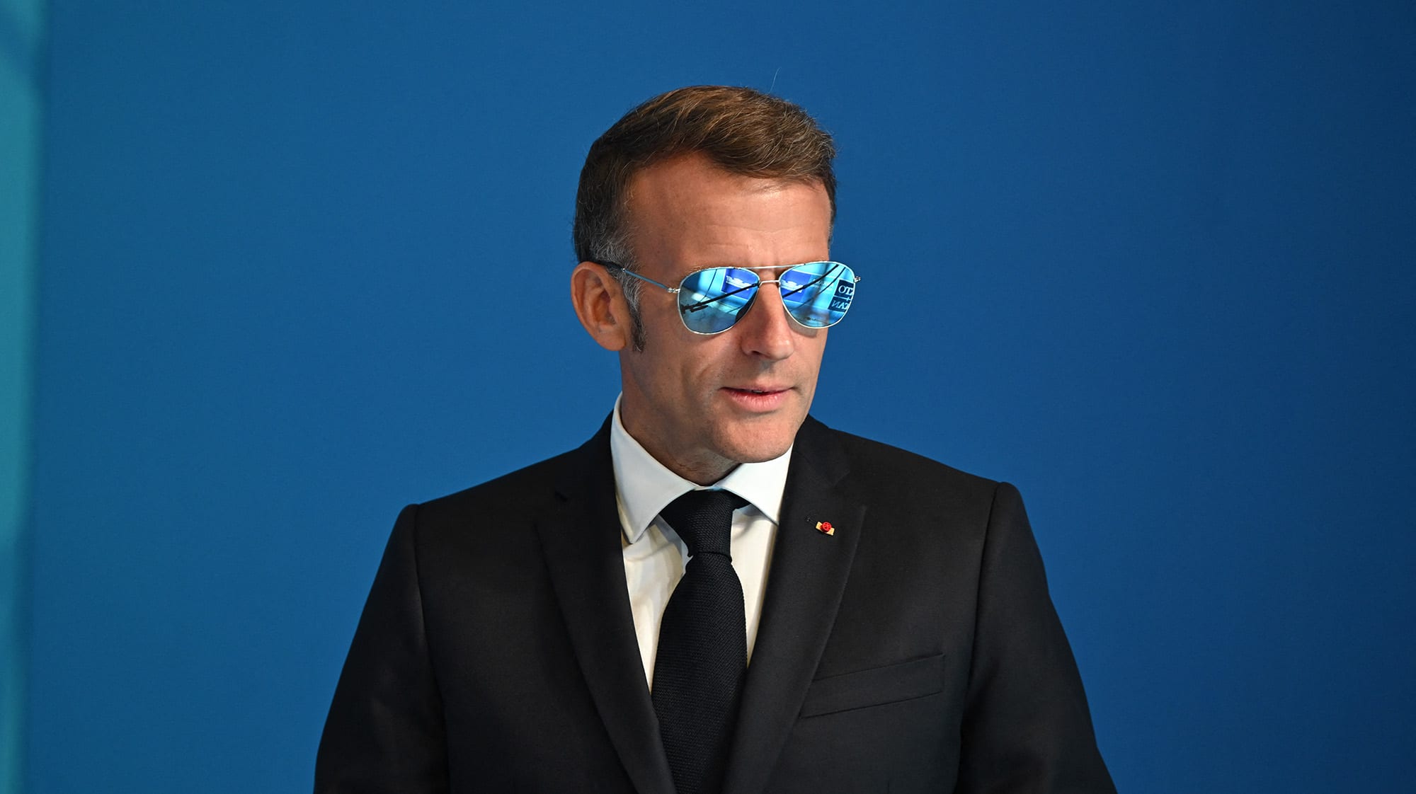 Emmanuel Macron în discurs, în fața naționalei franceze la CM 2026