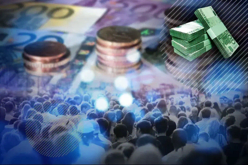 Bancă și client în sucursală din București