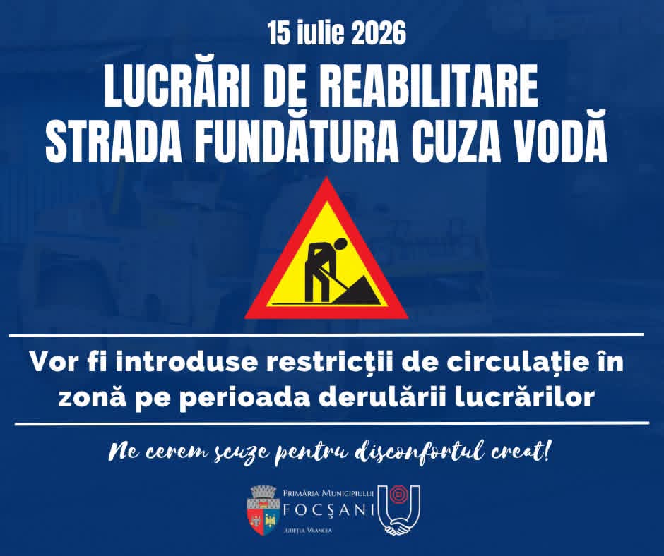 Lucrări de asfaltare pe strada Fundătura Cuza Vodă din Focșani