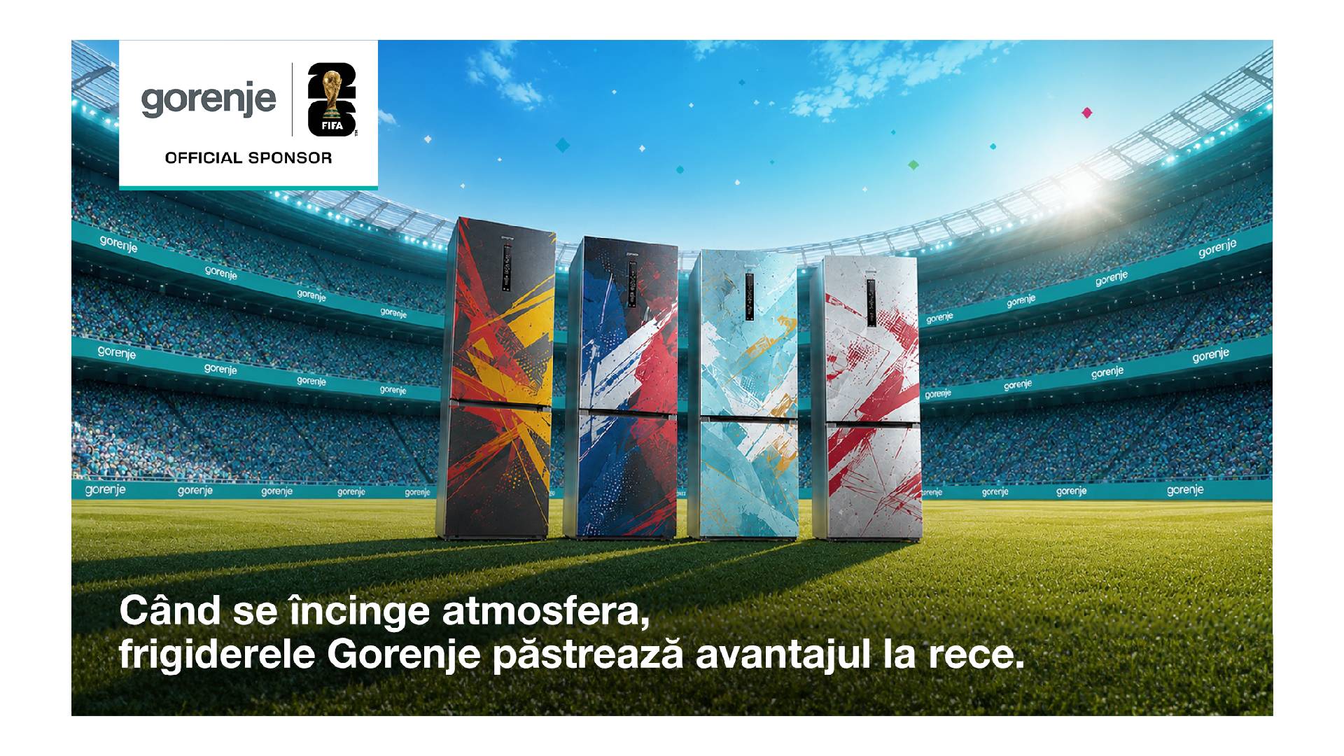 Frigider Gorenje modern în bucătărie, tehnologie avansată, România