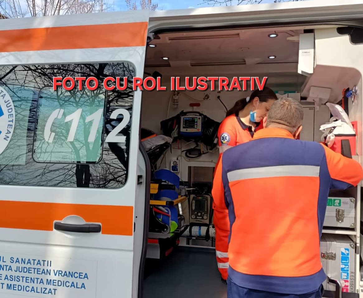 Mașină și pieton accidentat în Focșani, noaptea