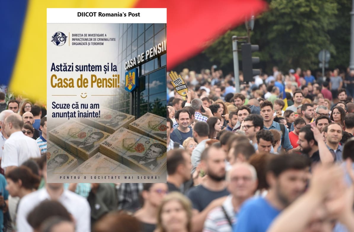 Protest în Piața Victoriei
