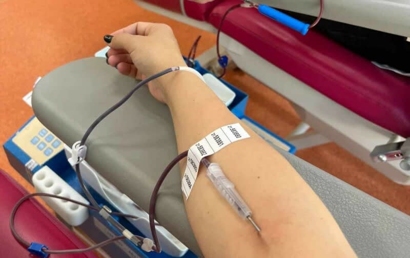 Donatori de sânge în centrul de transfuzie din Cluj