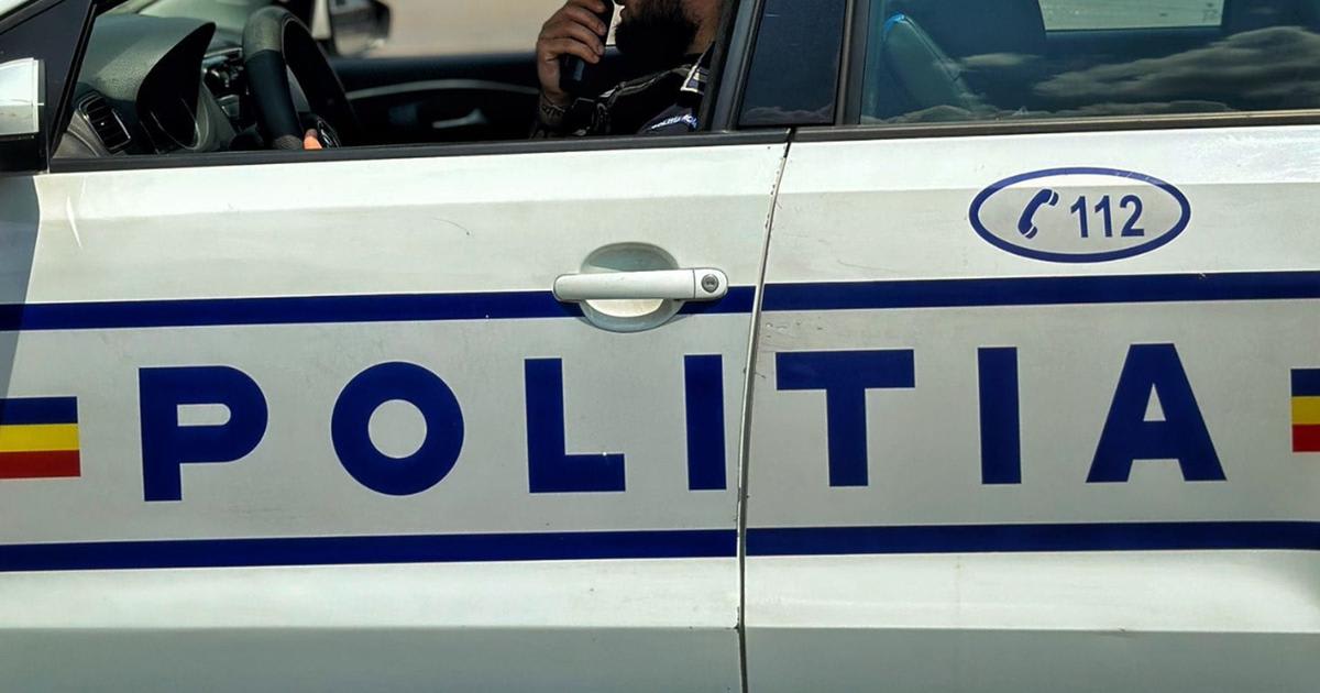 Polițiști în acțiune la un control rutier