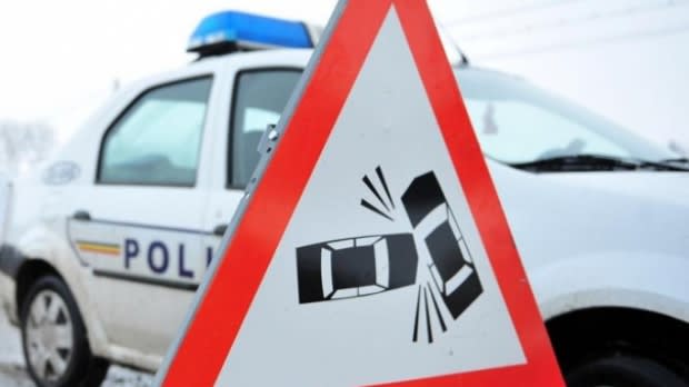 Mașini avariate după accident pe centura Zalăului