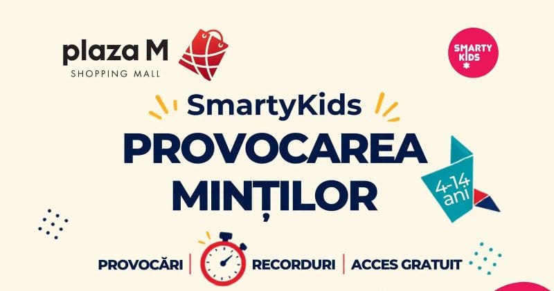 Copii participând la activități educative în centru comercial