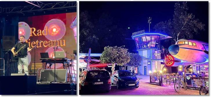 Spectacol aerian și scena festivalului la Buziaș