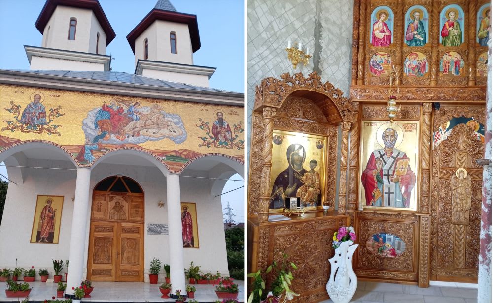 Credincioși participând la slujba de hram în biserica Sf. Ilie Tesviteanul Tulcea
