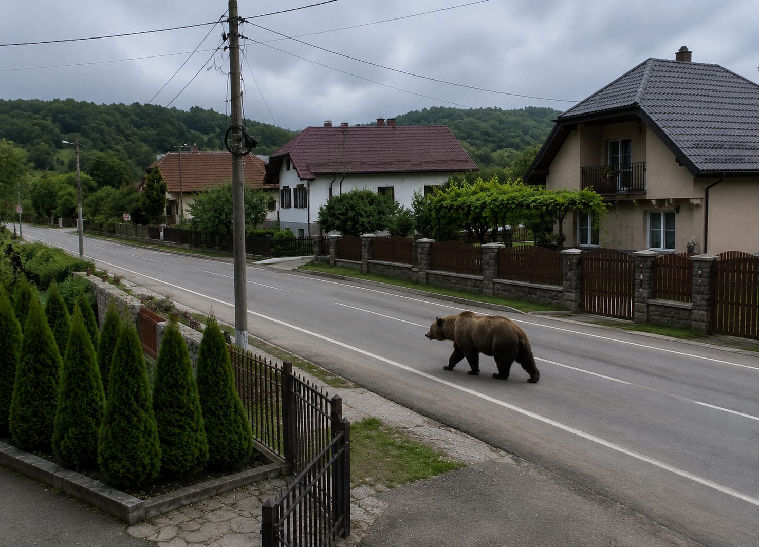 Urs sălbatic în pădure, alertă în Argeș