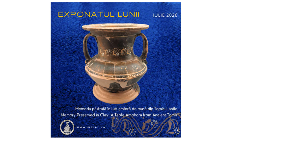 Amforă de masă din Tomisul antic expusă la muzeu