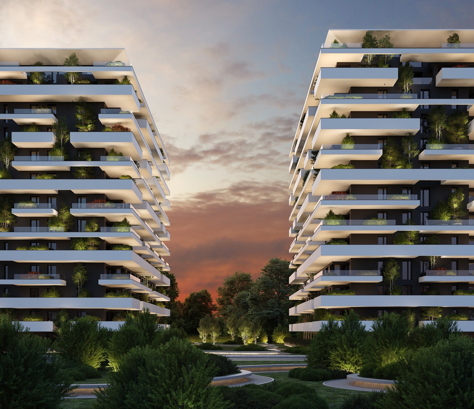 Construire ansamblu rezidențial în București, șantiere, clădiri moderne
