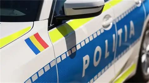 Mașină avariată după accident rutier în Acriș, Brașov