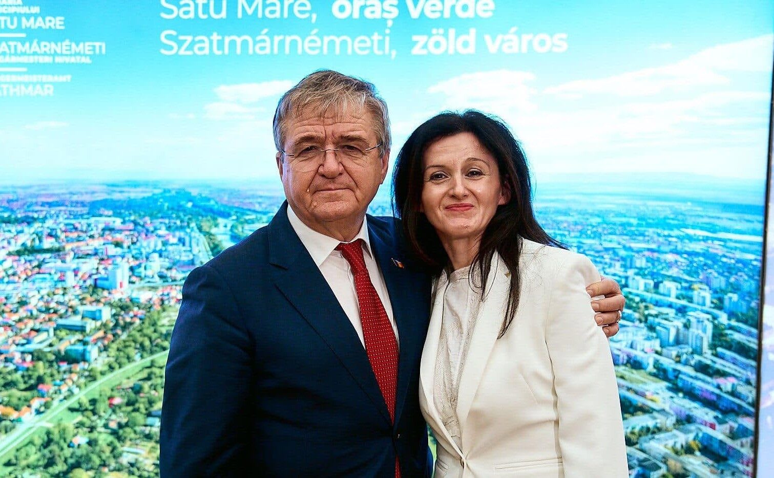Mirela Suciu în timpul declarației publice
