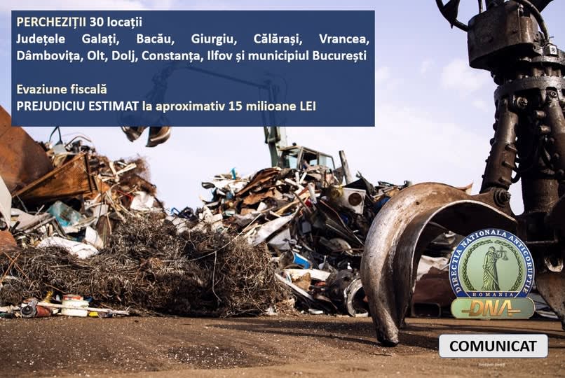 Polițiști și procurori în timpul descinderilor în Giurgiu