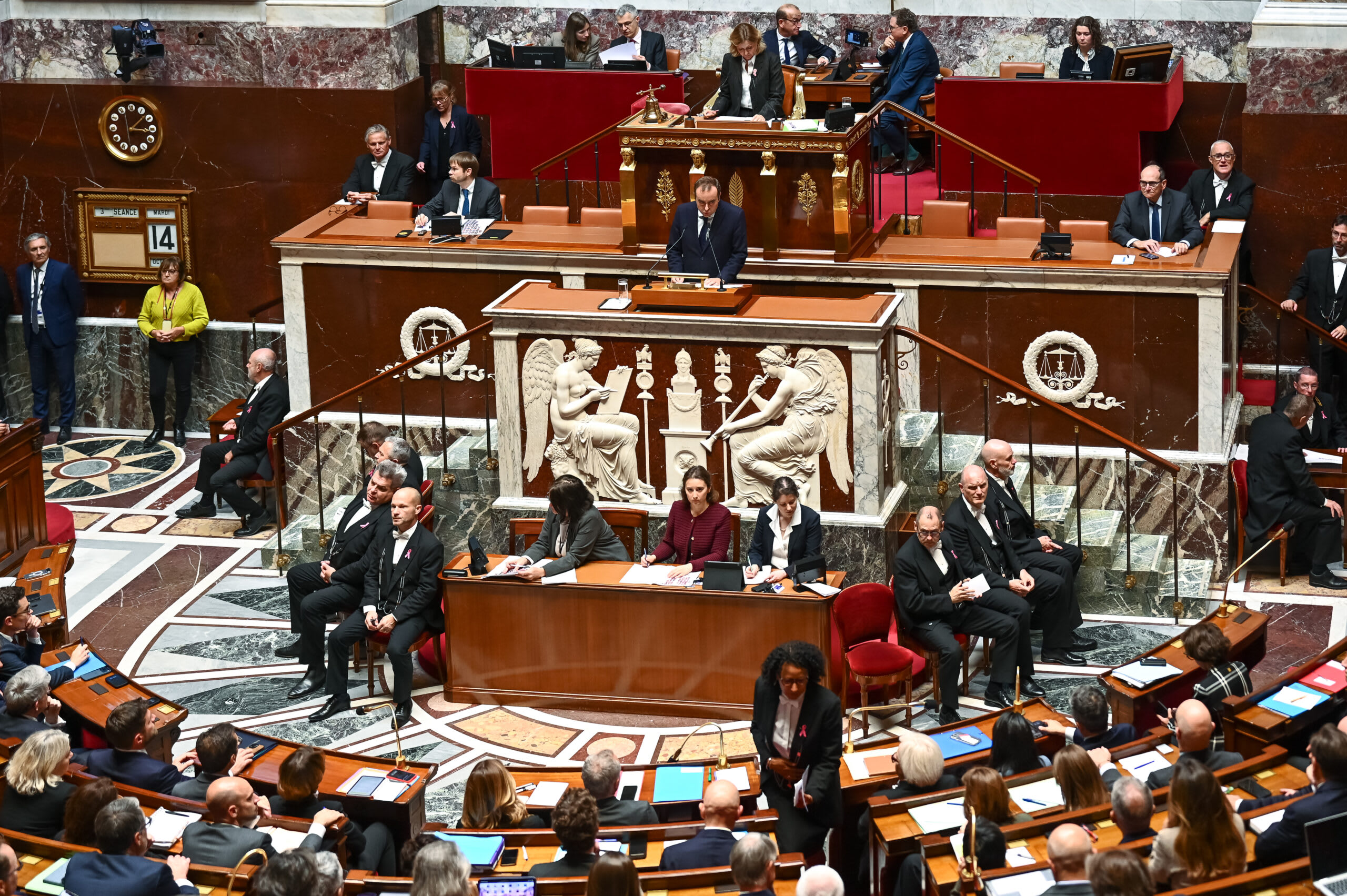 Deputați francezi votând în Parlament despre legea pentru protecția minorilor