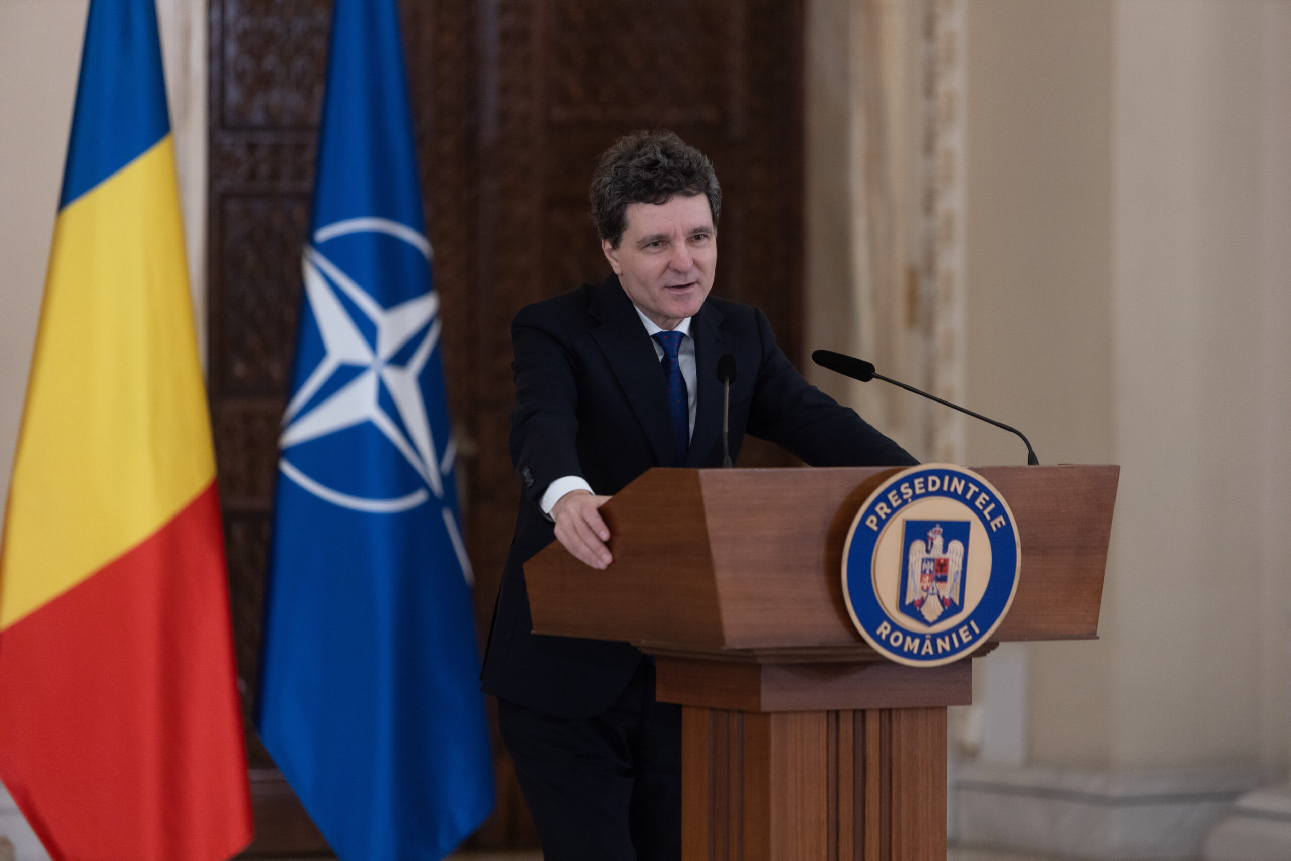 Președintele României, Nicușor Dan, la deschiderea expoziției despre SUA-România