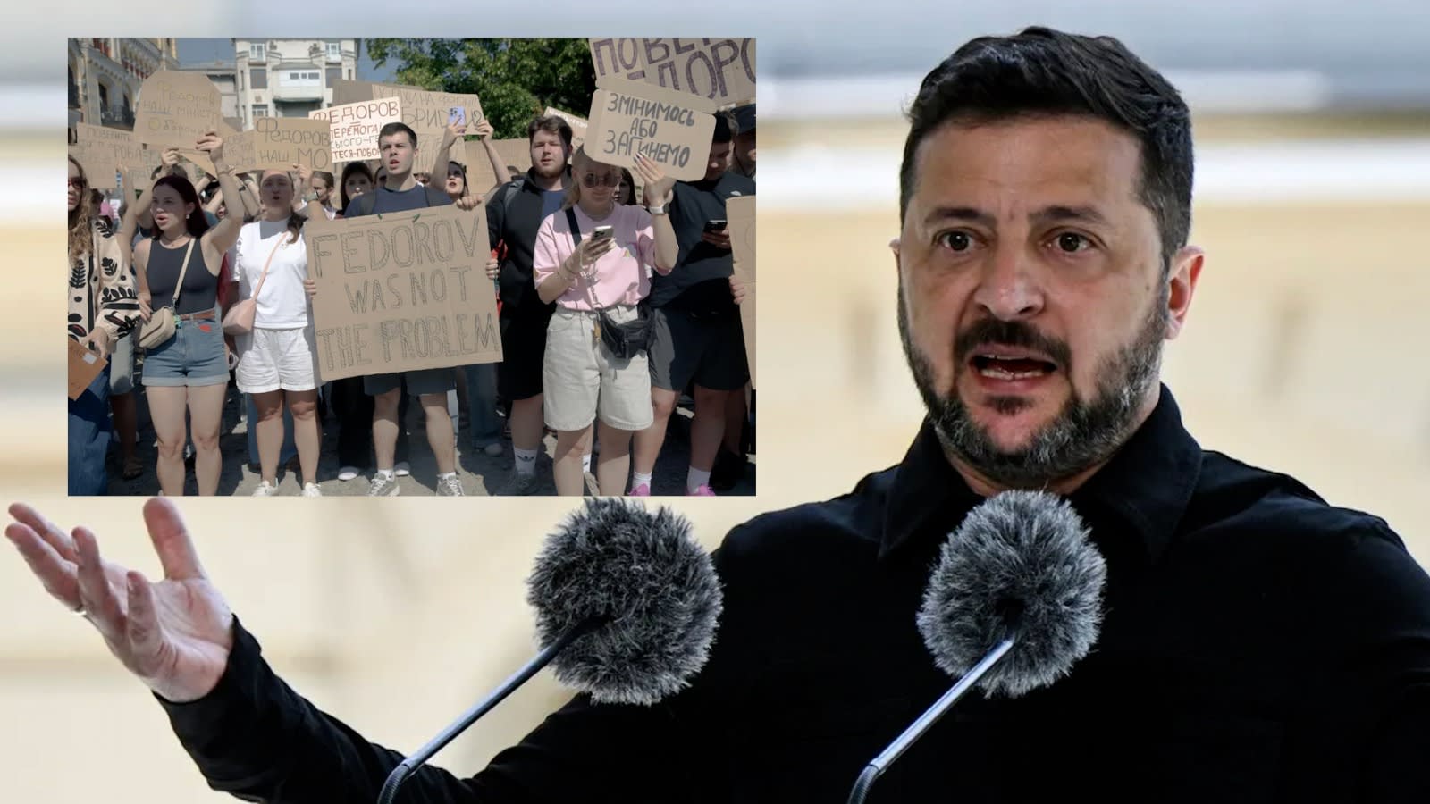 Militari protestează în centrul Kievului după demiterea ministrului Apărării