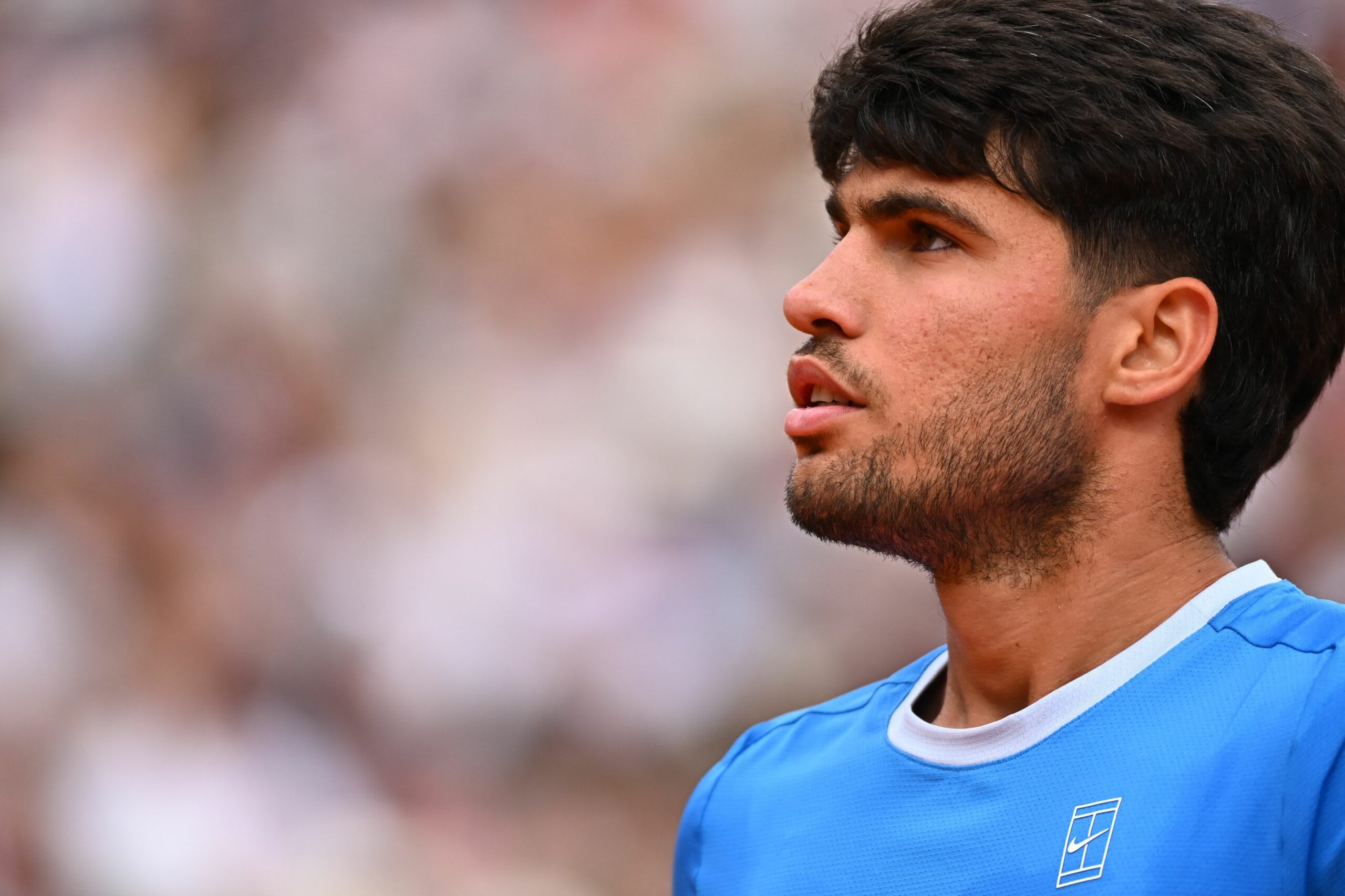 Carlos Alcaraz în acțiune pe teren de tenis, Cincinnati 2026