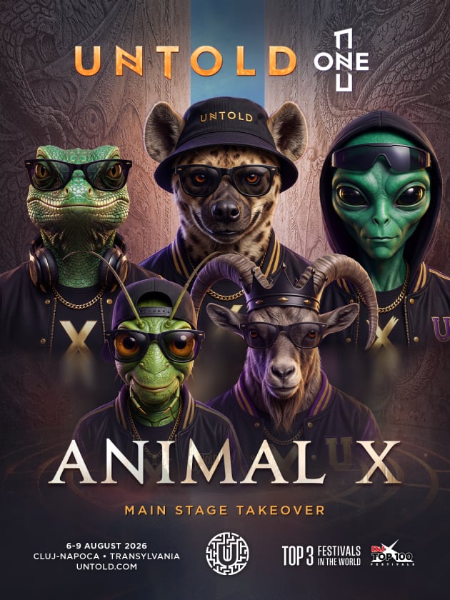 Animal X performând pe scena UNTOLD în 2026