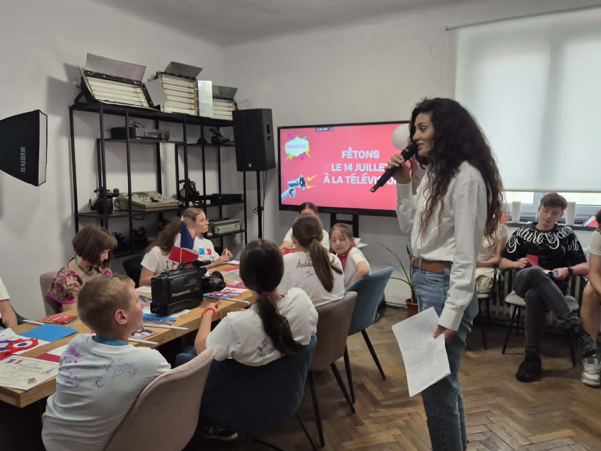 Atelier media cu copii la televiziunea Intermedia