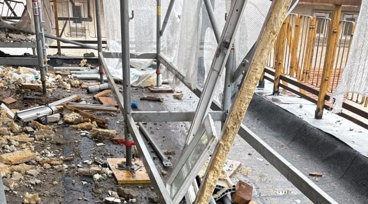 Accident de muncă la o hală în construcție