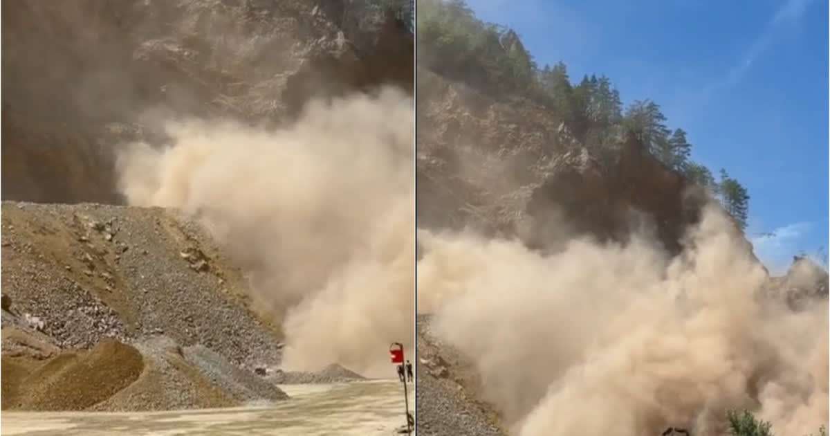 Explozie la cariera Pleșa din Gorj, utilaj avariat și rocă prăbușită în pârâu Explozie la cariera Pleșa din Gorj, utilaj avariat și rocă prăbușită în pârâu