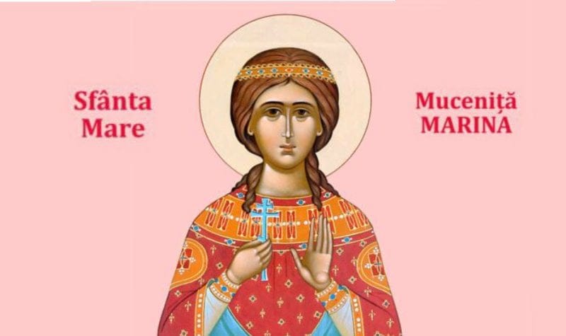 Sfânta Mare Muceniță Marina, ocrotitoarea femeilor care nasc, sărbătorită pe 17 iulie Sfânta Mare Muceniță Marina, ocrotitoarea femeilor care nasc, sărbătorită pe 17 iulie