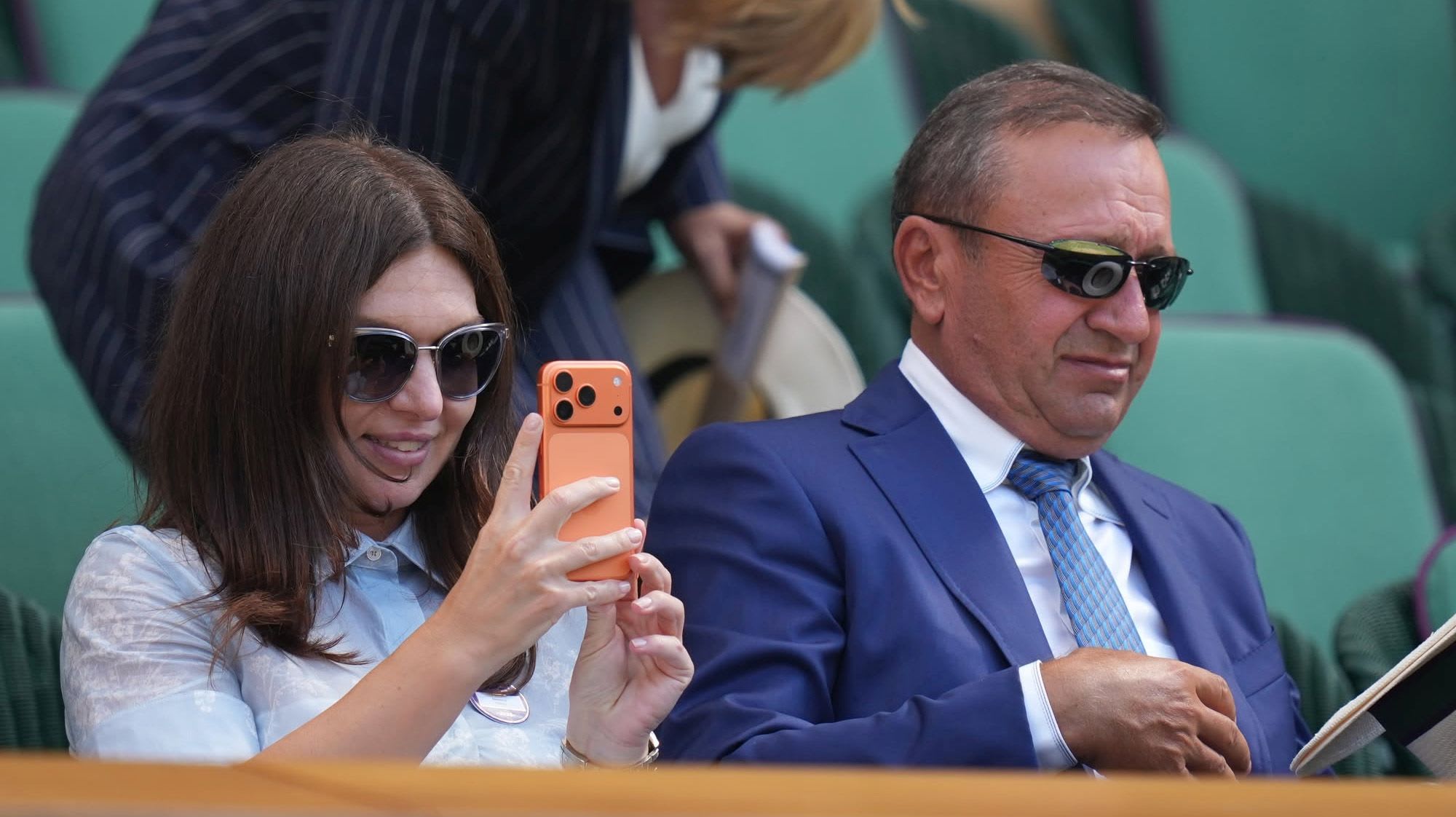 Darren Cahill și Simona Halep la Wimbledon 2026