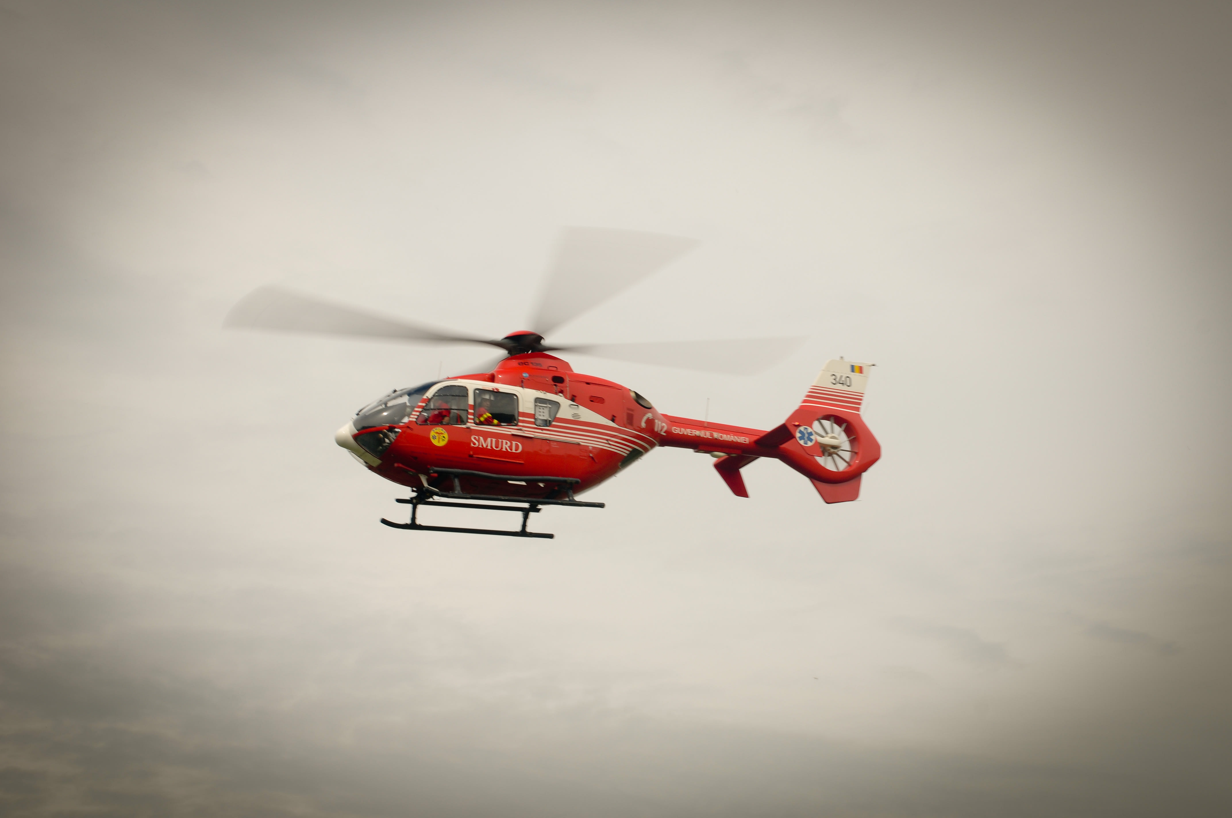 Elicopter SMURD în acțiune