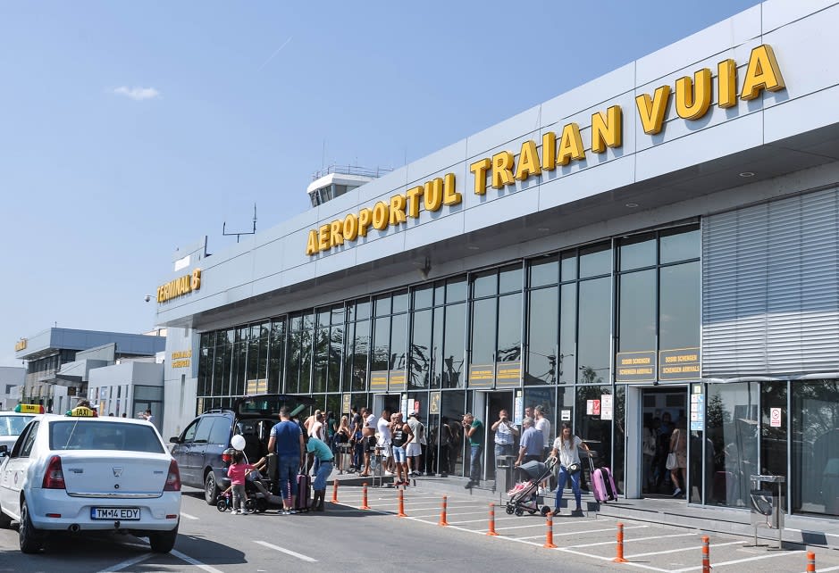 Aeroportul Traian Vuia din Timișoara în timpul lucrărilor de reparație