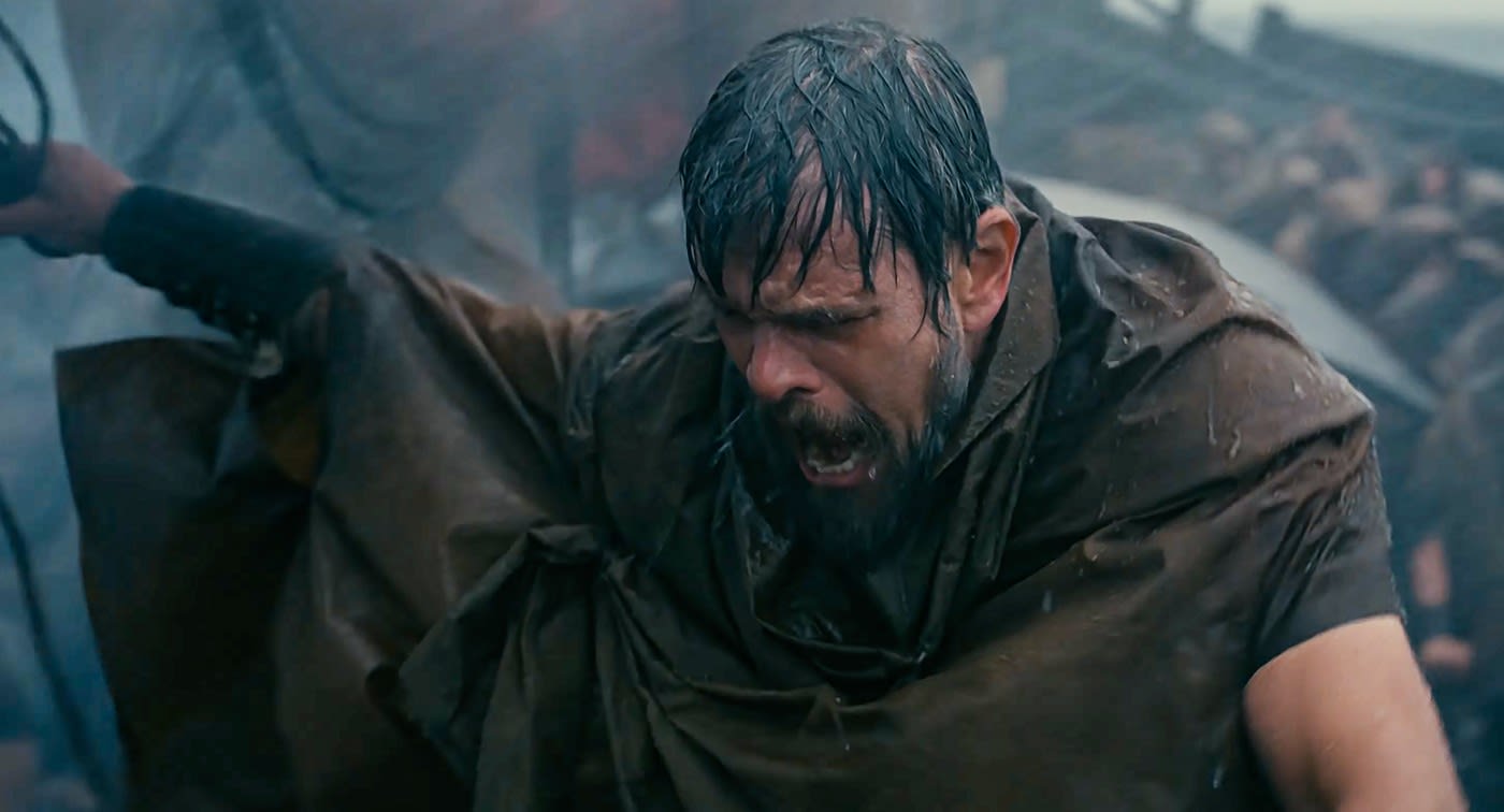 Matt Damon într-o scenă din noul film Odiseea regizat de Christopher Nolan