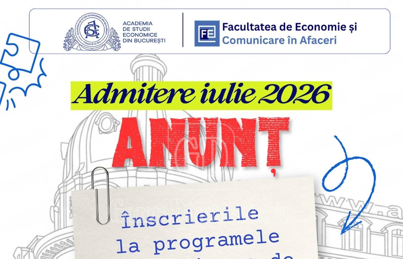 Studenți în sala de curs, facultate de economie, ASE București