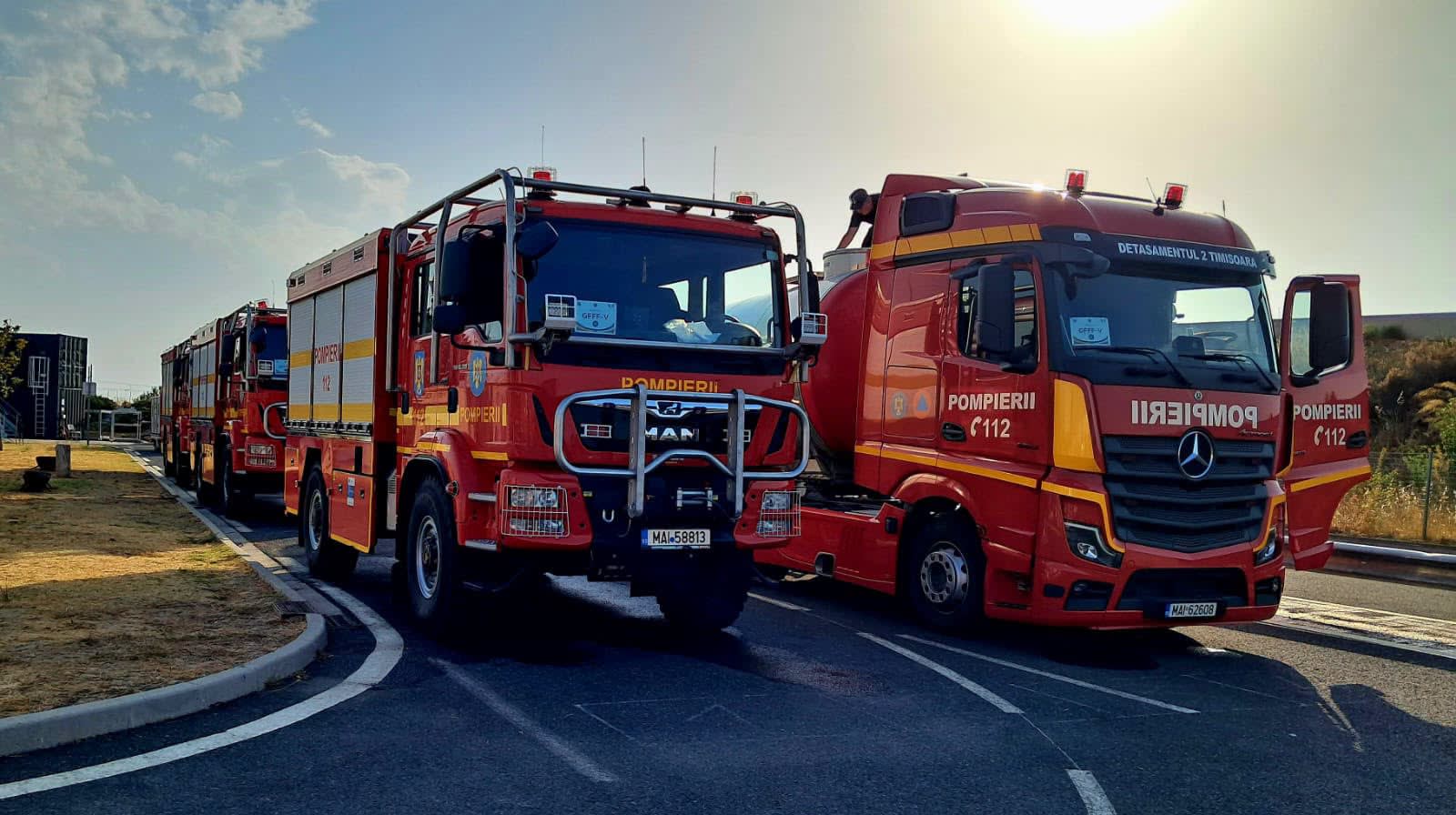 Pompieri români în acțiune în Franța, stingând incendii de pădure