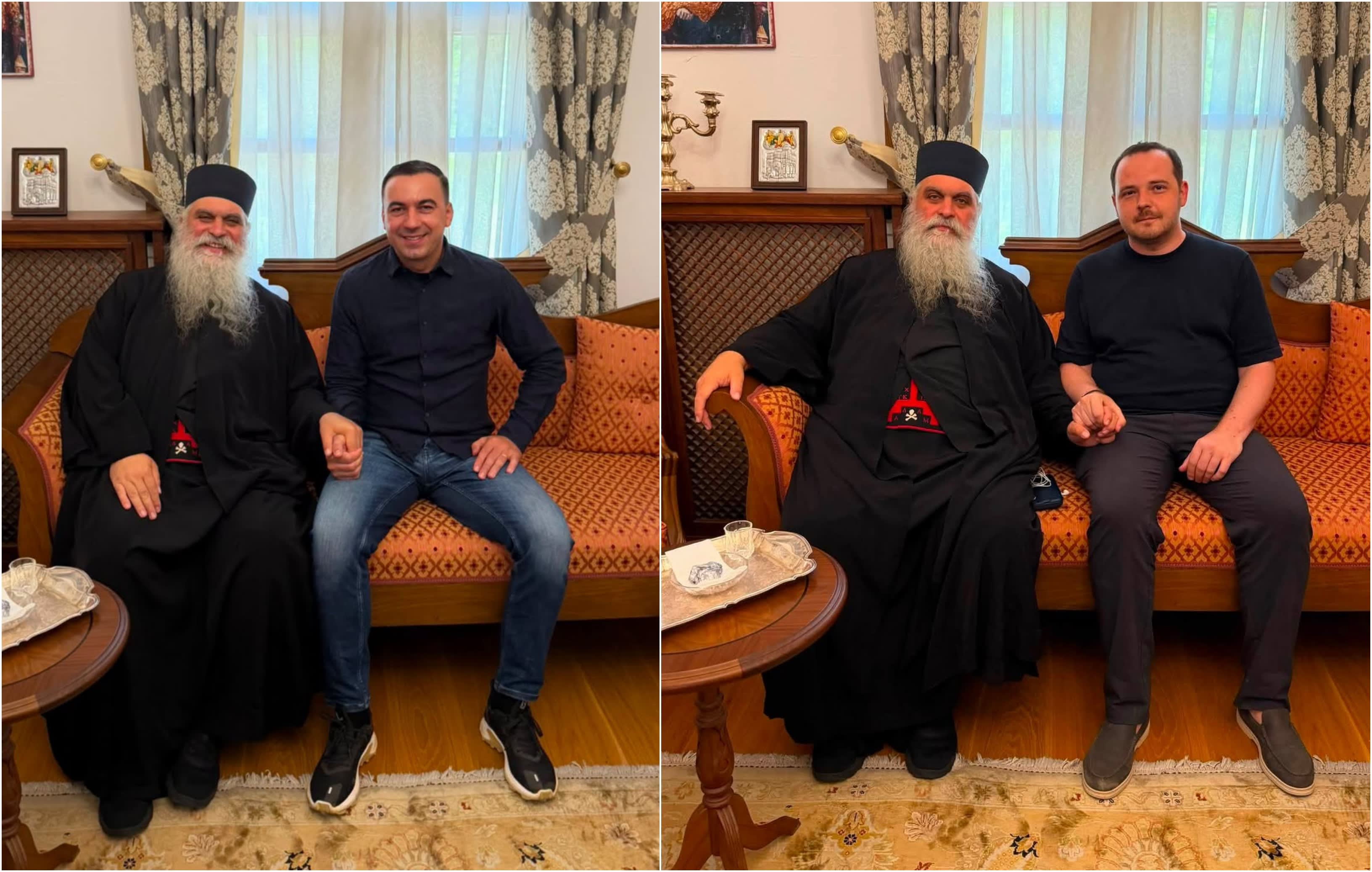 Foști miniștri PSD în pelerinaj la Muntele Athos, întâlnire cu părintele Gheronda Gheorghe