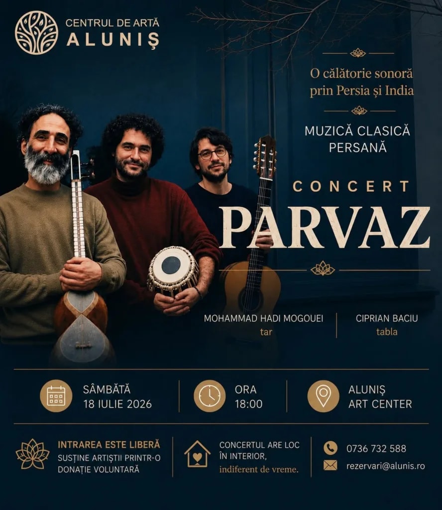 Concert la Aluniș Art Center cu muzică persană
