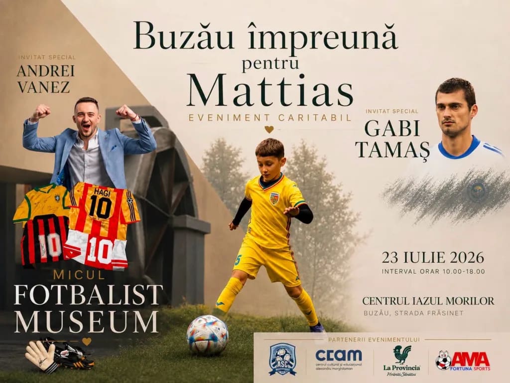 Gabi Tamaș la eveniment caritabil în Buzău, întâlnire cu fanii
