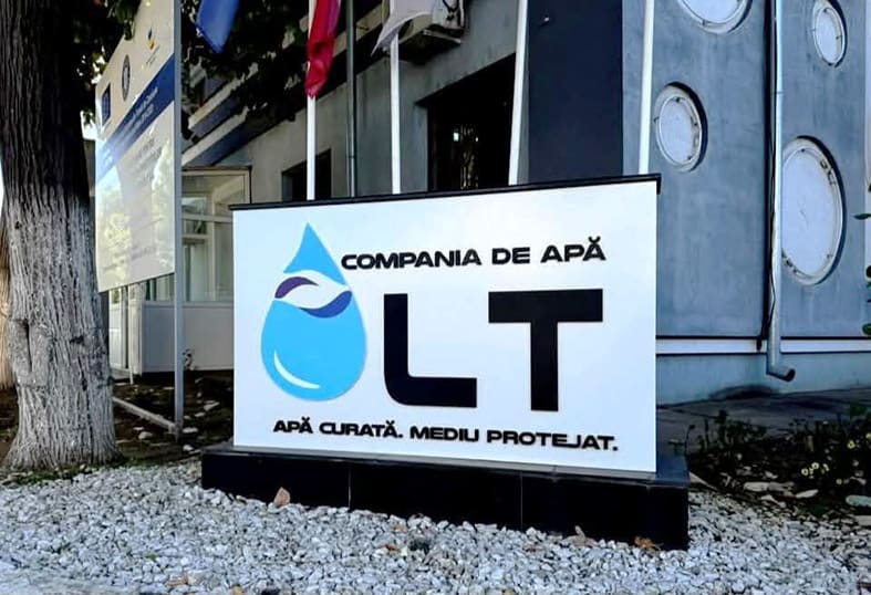 Casierie companie de apă Olt, punct de plată închis