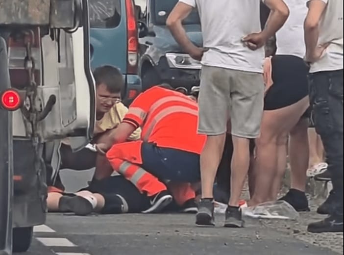 Accident rutier Vama, copil pe trotinetă