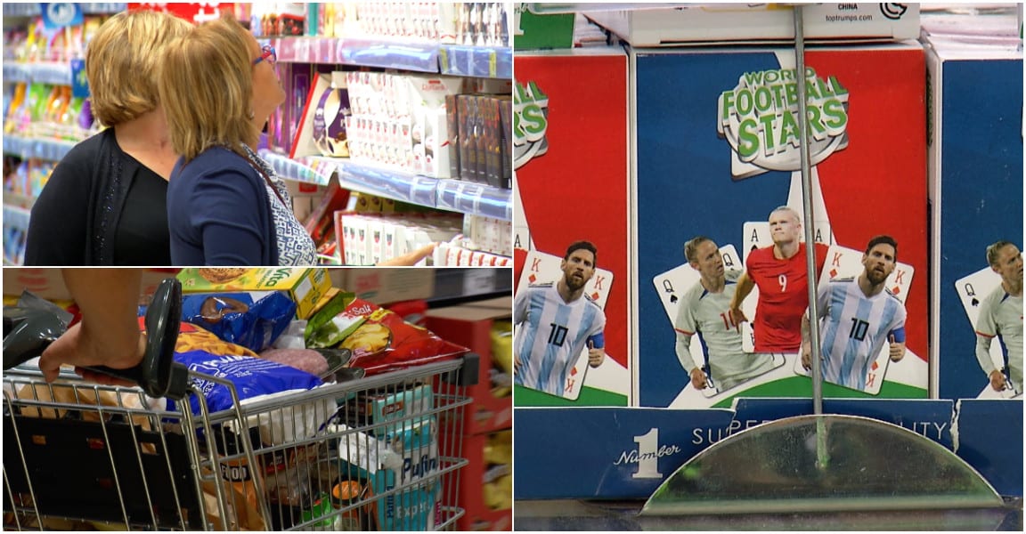 Raft cu produse de snack și bere în timpul Campionatului Mondial